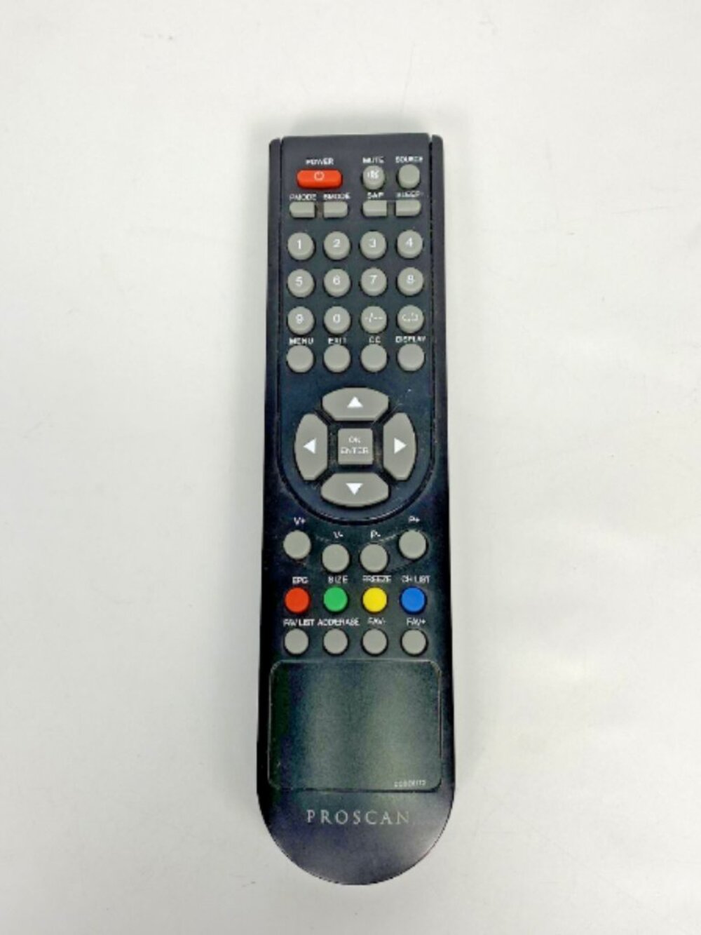 Proscan TV Remote Control OEM Code0172 Black Fully Tested